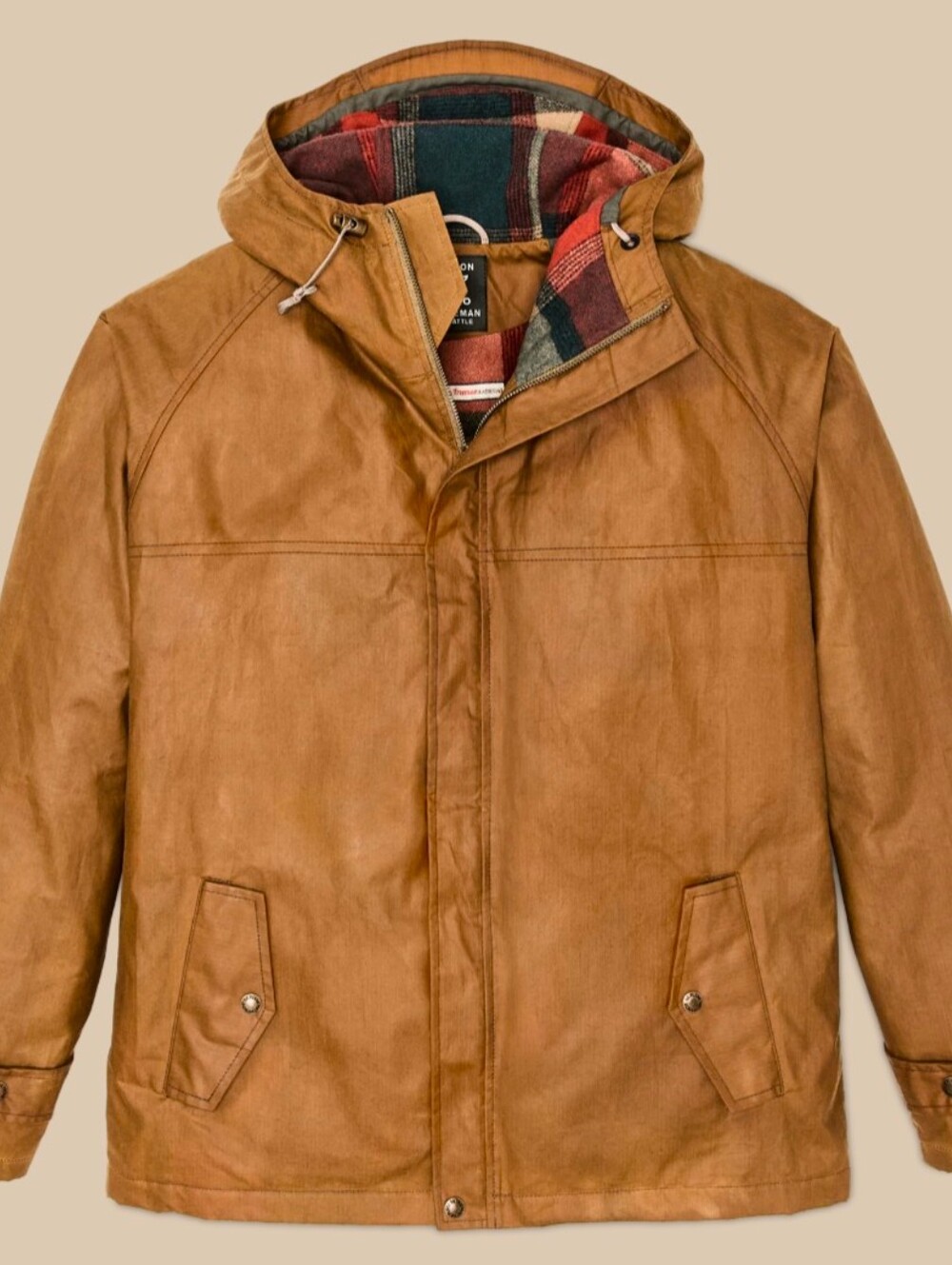 NWT SOLD OUT Filson x Freeman Wool-Lined Raincoat Men's Size Small Made in USA